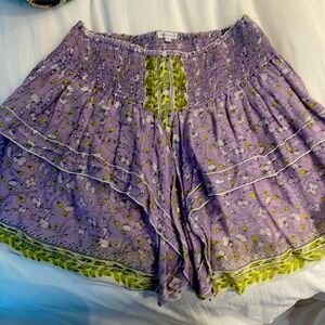 Poupette St Barth purple and green Medium skirt great for the summer!